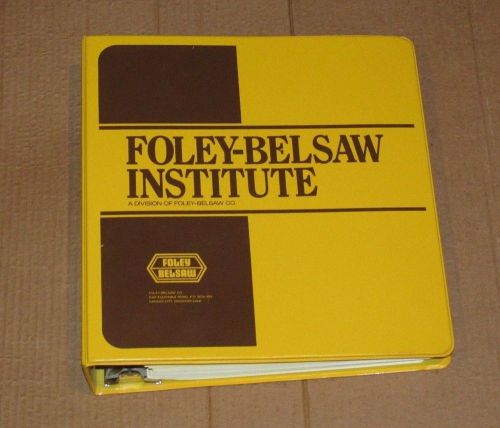 Foley-Belsaw Institute / Woodworking Course / 20 Lessons