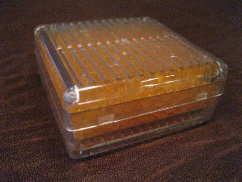 1 SILICA GEL ORANGE INDICATING DESICCANT REUSABLE DRIER BOX CANISTER CONTAINER