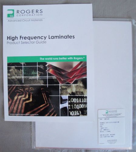 Rogers RO4003C Microwave Laminate 12”x9” Sheet .016” thick