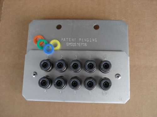 (10) smc kv2h07-00 straight union, 1/4 in, tube x tube dot-a in a panel - new for sale