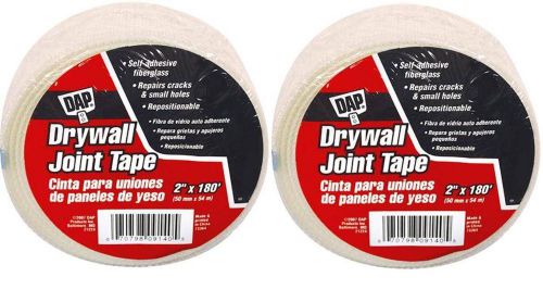 2 rolls dap fiberglass adhesive drywall joint tape - 2&#034; x 180&#039; for sale