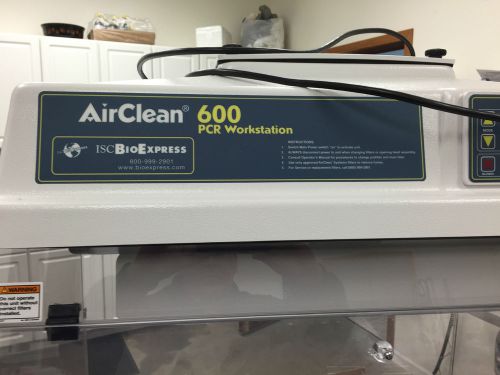Ac632 airclean 600 pcr workstation  with model 300 controller air clean systems for sale