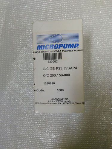 NEW MICROPUMP GB-P23.JVS.A-P4 MICROPUMP