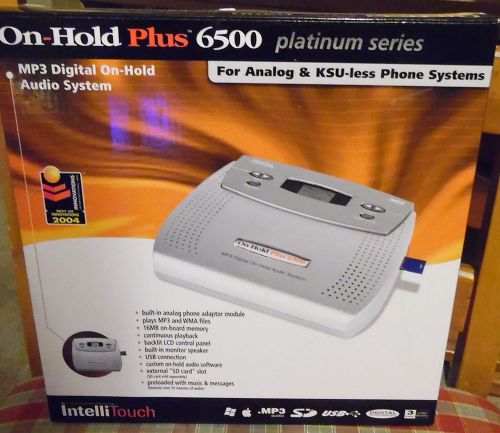 NEW OHP-6500 Intellitouch On-Hold-Plus 6500 (OHP-6500) MP3 Digital Audio System