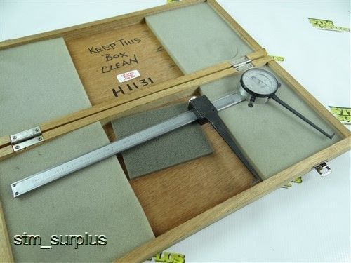 Fowler precision 2&#034;-12&#034;  internal dial caliper gage w fitted case .001&#034; for sale