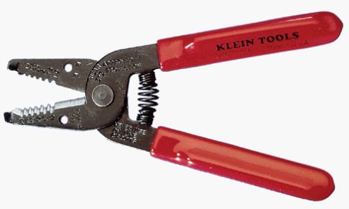 Klein tools 11046 wire stripper/cutter red 6 1/4 inches for sale