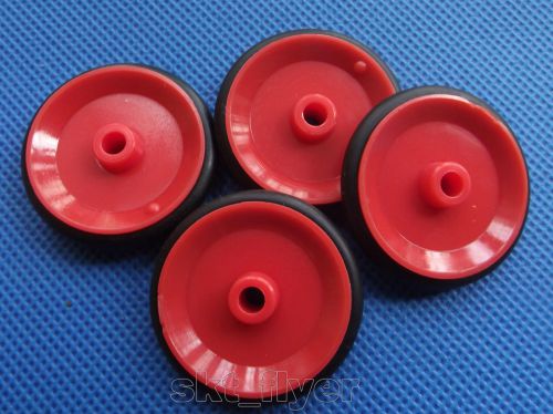 4pcs 29*5*3.9mm Rubber Car Tire Toy Pulley Wheels Model Robot Part for DIY