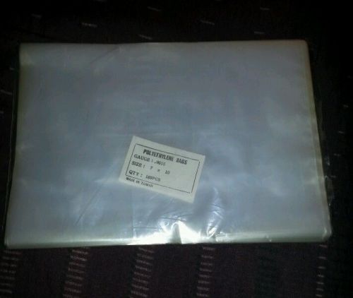 Polyethylene Bags Gauge : 0015 Qty : 100 pcs size 7 x 10
