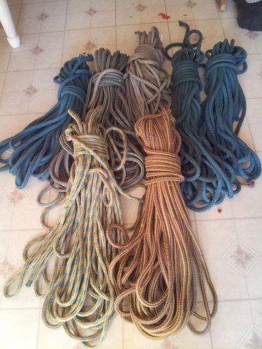 used tree climbing ropes 7 ropes 7400-10000 tinsel strengh, 60.00 each rope