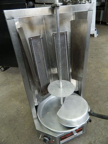 Autodonor 45-65lb nat gas vertical broiler gyro shawarma machine optimal automat for sale