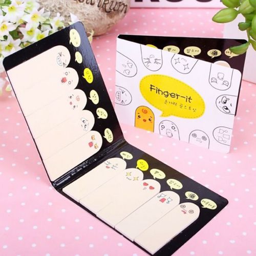 1x 200 Pages Ten Fingers Sticker Post-It Bookmark Flags Memo Sticky Notes pads