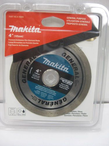 Makita A-95065 Continuous Rim 4 inch Tile &amp; Stone Diamond Circular Saw Blade NEW