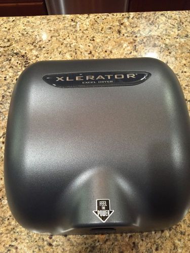 New Excel XLERATOR XL-GR Air Blow Hand Dryer FREE Quieter Nozzle Graphite Cover