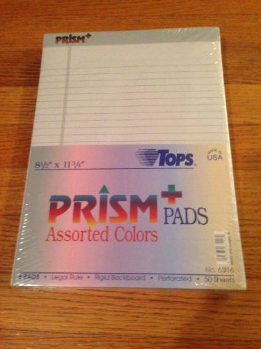 Tops Prism Assorted Colors Legal Pads