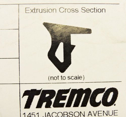 250&#039; Tremco TR-4305P Extrusion 0024305P7Z 27851 Roll 250 Feet Black New
