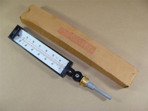 NEW WEKSLER AA5H916 0-120°F INDUSTRIAL THERMOMETER ADJUSTABLE ANGLE 3-1/2&#034; STEM
