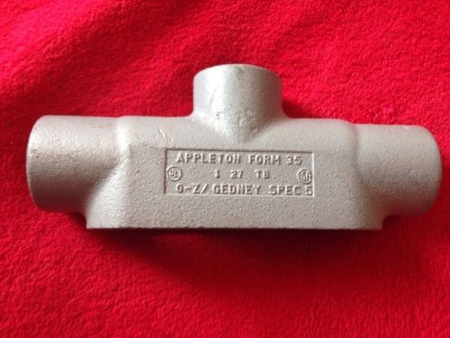 (lot of 2) appleton  form 35   1&#034;  conduit body  type tb for sale