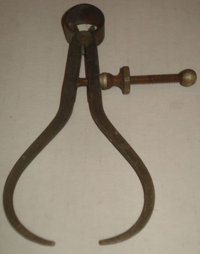 Vintage high quality 4 in spring-type outside calipers w/heavy flat legs for sale