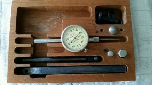 Vintage lufkin rule co universal dial indicator no 399a or 299a box &amp; some parts for sale