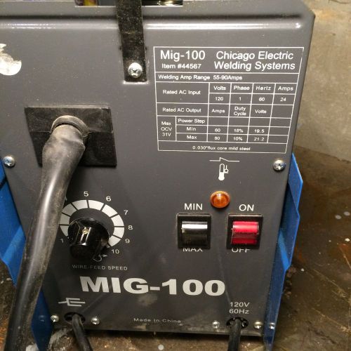 Harbor Freight MIG 100 Flux Core Wire Feed Welder
