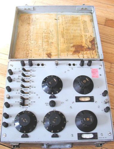Vintage  Western  Electric  Impedance  Bridge   5A  Oscillator  Detector  Meter