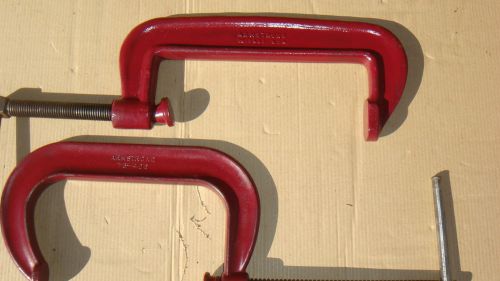Set of 2 armstrong c-clamps: 6-1/2&#034; &amp; 8&#034; for sale