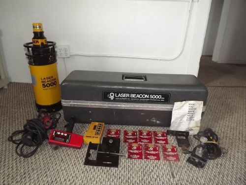Laser Alignment Laser Beacon 5000 Rotary Laser With Case &amp; Extras Made in USA