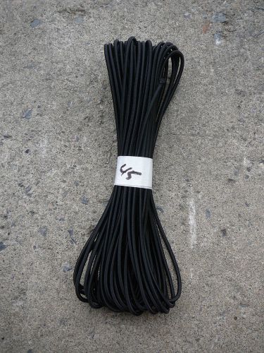 Black MICRO Nylon coated rubber rope shock cord 4mm x 45&#039; MINI Bungee