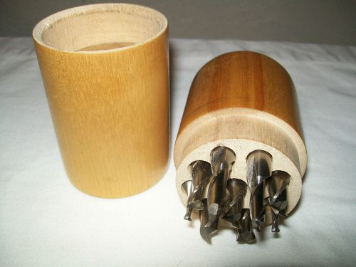 Nine Morse and BTFLD Machinist Tool Bits In Wooden Easy Store Kit