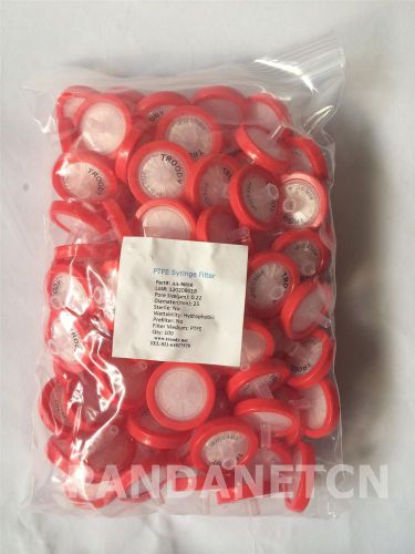 NEW 10pcs PTFE Syringe Filters 25mm 0.22um non-sterilized