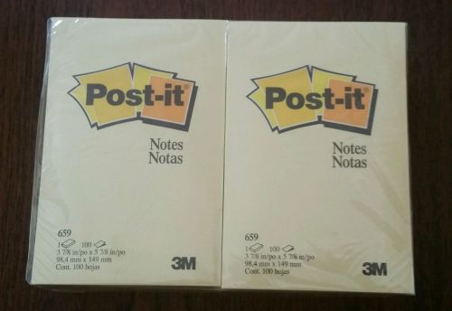 Post-It Notes 4&#034;x 6&#034; 12 Pads- 100 Sheets Ea