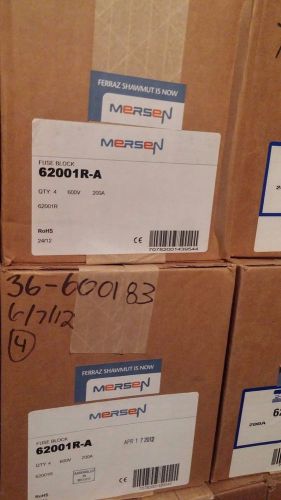 New - mersen ferraz 62001r-a 1pole 200a fuse block - 112 available for sale