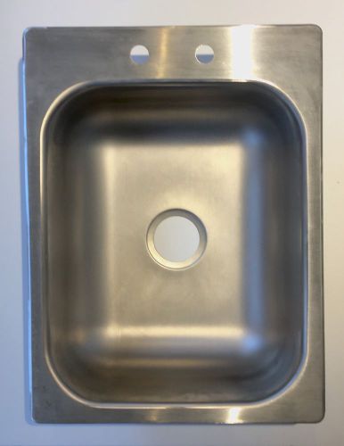 Eagle stainless steel kitchen sink with faucet, drop-in bowl, 14&#034; x 10&#034; x 9.5&#034; for sale