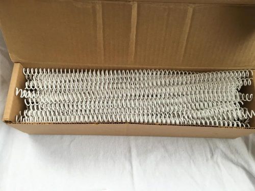 GBC - COLOR COIL SPINES - 8 MM - WHITE - BOX OF 86 - NEW
