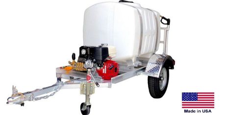 Pressure washer commercial - trailer mounted  200 gal - 4 gpm - 4000 psi - 13 hp for sale