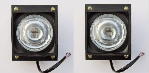 Head Lamp Light For Eicher Tractor (LH &amp; RH) set of two lamps with bulbs