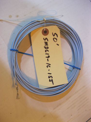 16 awg ptfe shielded single conductor silver plated wire aircraft  cable 50&#039; for sale