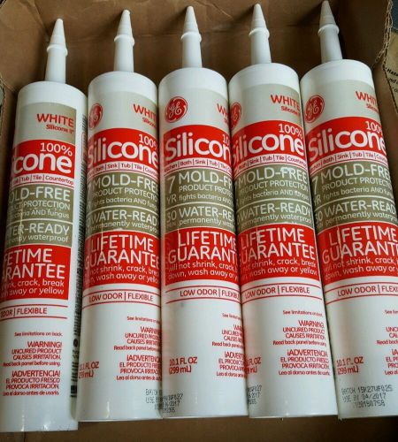 GE Silicone white sealant ll  (5 PACK 10oz)