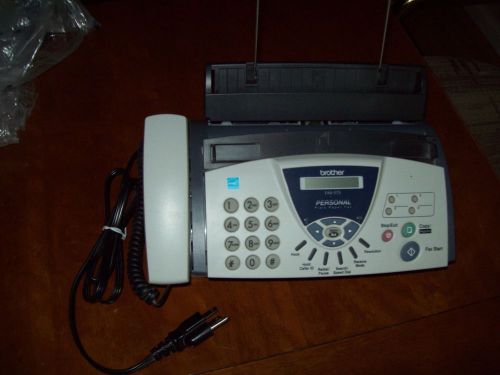 Brother FAX-575 Plain Paper Fax Phone Copier with 3 replacement print cartridges