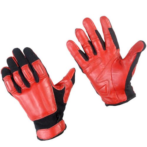 GENUINE SAP GLOVES REAL LEATHER RED AND BLACK COMFORTABLE STEEL SHOT SIZE XXL