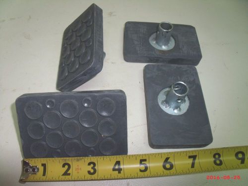 Cargo Bar End Pads, Replacements, 4 Pcs. 4 1/4 X 2 3/4&#034; X 1/2&#034; Thick New