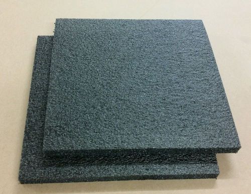 2 sheets - 16&#034; x 16&#034; x 1&#034; black polyethylene plank foam 1.7pcf pe,  best prices! for sale