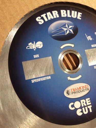 16 x 125 blue star diamond products blade core cut concrete general masonry for sale