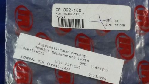 (5 pieces) Ingersoll-Rand Pin (49440-141) D92-152 Spare Parts - Expedited Ship