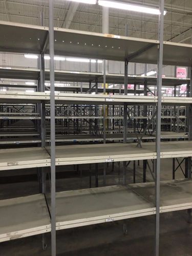 50 SECTIONS LYON CLIP STYLE SHELVING CLEAN &amp; READY TO ASSEMBLE 30&#034;D X 42&#034;W X 9&#039;T
