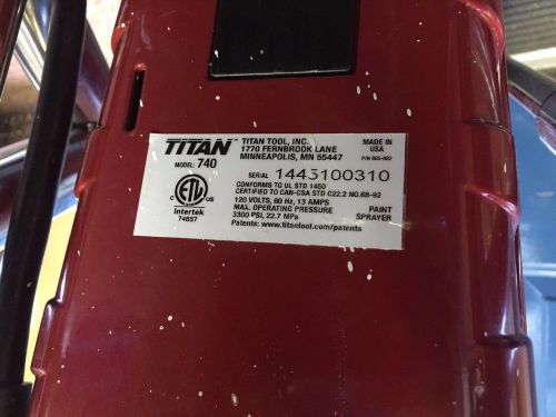 Titan impact 740 paint sprayer package for sale
