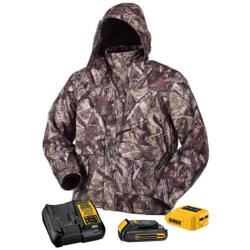 Dewalt dchj062 20v true timber htc camo heated jacket kit w/ battery for sale