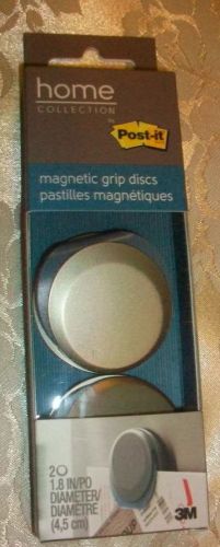Post-it Home Collection Magnetic Grip Discs two 1.8&#034;diameter NIB 3M