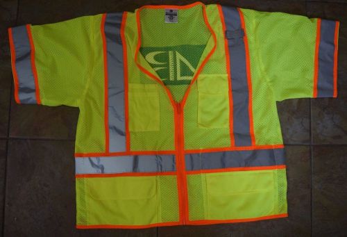Ml kishigo surveyor vest reflective 1242 size xl extra large never worn! for sale