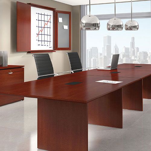 6ft - 24ft modern conference room table * 16ft cherry or mahogany wood boardroom for sale